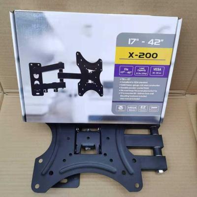 China Steel Factory Competitive Price X-200 Rotating Vesa 200*200 Mm TV Wall Mount Bracket for sale