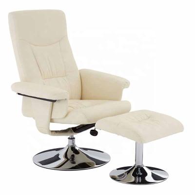 China Modular Modern Massage PU Leather Recliner Chair With Stool for sale