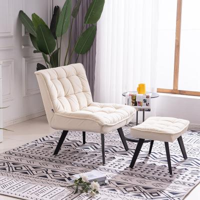 China Colorful Armless Leisure Slipper Chair Modular Modern New Design Chair With Wooden Legs Leisure Chair For Living Room Or Hotel for sale