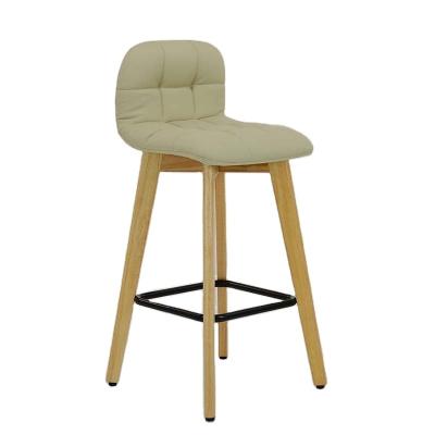 China Contemporary Modern Furniture Linen Fabric With Wood Top Contemporary Home Bar Chair for sale