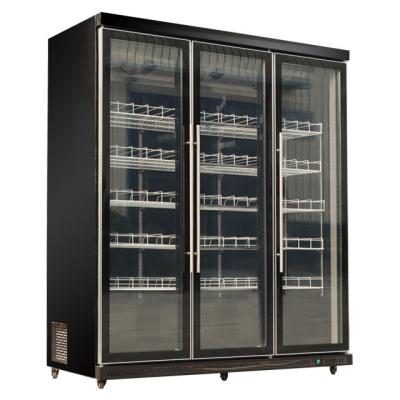 China Double-temperature hot sale new style commercial upright refrigeration equipment for supermarket with multiple doors cooling drinks for sale