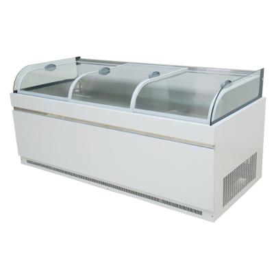 China Single-Temperature Large Capacity New Style Horizontal Commercial Display Grocery Cabinet for Supermarket Cooling Food with Customized Color and Size for sale