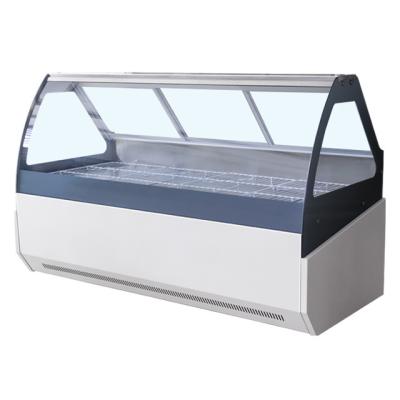 China New Single-Temperature Style High Quality Horizontal Display Commercial Grocery Cabinet For Commerce Freezing Food With Low Consumption And Glass Plate for sale