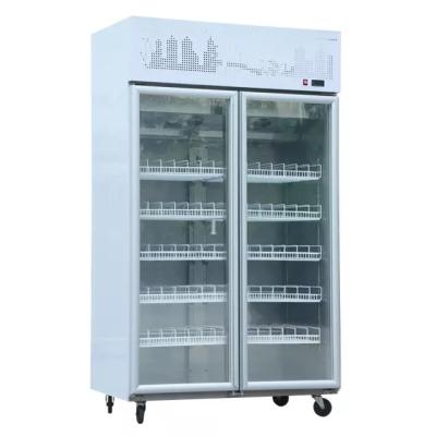 China Single-temperature sell well new type glass door customized refrigerator for cold drinks with low consumption for sale