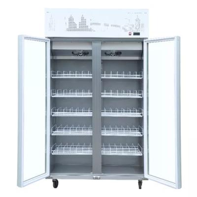 China High Quality Restaurant Beverage Freezer Fridge Cheap Single-temperature Serving Refrigerator Double Door for sale