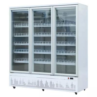 China Single-temperature Factory Supply Good Price Display Freezer Fridge Double Door Refrigerator for sale