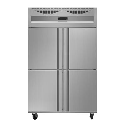 China Single-temperature new style hot sale commercial refrigeration equipment with four doors and low consumption for supermarket cooling food for sale