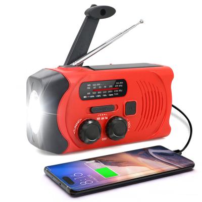 China PORTABLE handheld survival tools am fm hand crank time radio pocket radio for sale