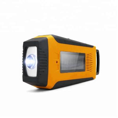 China PORTABLE Solar Movable Mini Charger Pocket Torch Home Dynamo Radio USB Digital Light for sale