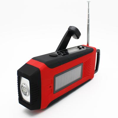 China PORTABLE waterproof am/fm/noaa weather band hand winding solar powered radio with BT for sale