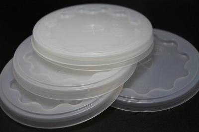 China COFFEE TEA WHITE PET LID / COVER, FOR COFFEE CUP, PLASTIC CUP, PET / PS  MATERIAL for sale