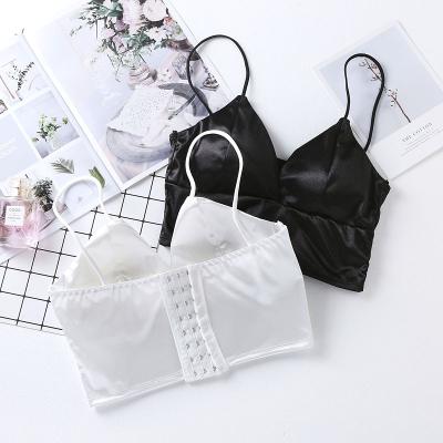 China New Design QUICK DRY Sleeveless Condole Belt No Steel Ring Spandex Casual Bra With Eight Tube Cross Top for sale