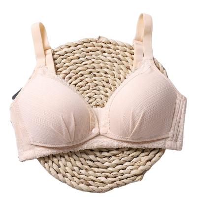 China Breathable Pure Adjustable Maternity Wireless Maternity Underwear Comfortable Nursing Color Cotton Women Sleeping Breastfeeding Bra for sale