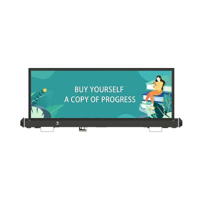 China Pixed Pitch 3.3mm Car Roof Billboard 4G GPS LED Car Roof Advertising Sign for sale