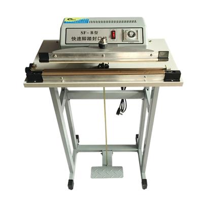 China Food Pedal Sealing Machine Aluminum Foil Film Machine Vertical Film Sealing Sealing Machine for sale