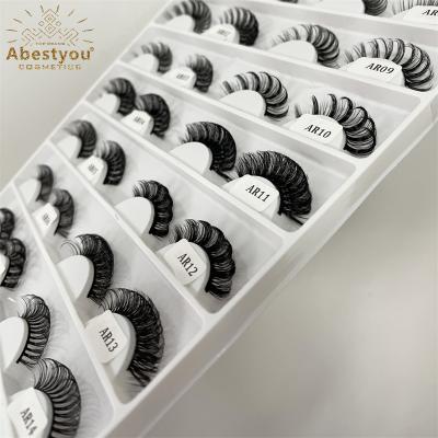 China Abestyou New Trendy Full Volume Russian False Eyelash Strips for sale