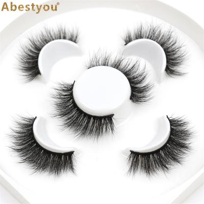 China Abestyou 3pairs 8D Cruelty Free False Eyelashes Wispies Natural Fluffy Lashes Cross Crisscross Eyelashes Handmade Makeup Beauty Tool for sale