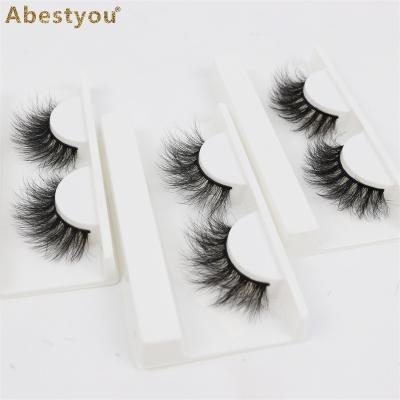 China Abestyou Cosmetics 1pair 5D Winged False Mink Lashes Natural Super Soft Natural Fluffy Stripe False Eyelashes Reusable Lashes Makeup for sale