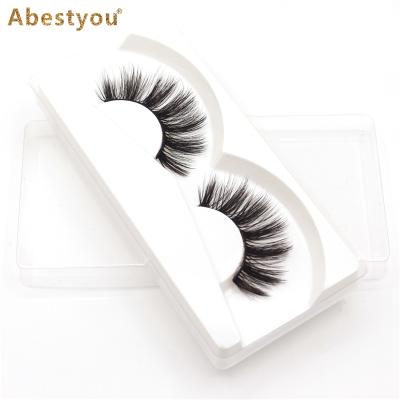 China Abestyou 3D False Mink Hair False Eyelashes Natural Soft Handmade Cruelty Free Black Lashes False Eyelashes Wispies Fluffies Long Drama Lashes for sale