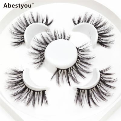 China Abestyou 3D False Eyelashes 3D False Eyelashes 25mm Crisscross False Eyelashes Large Dramatic Volume Fluffy for sale