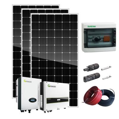 China 5000w Home Solar System 5kw China Solar Panels On Grid 5000 Watt Off Grid Complete Kit Complete Solar Energy System for sale