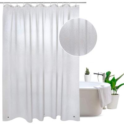 China QJMAX Sustainable Rust-Resistant For Plastic Bathroom Shower And Tub Vinyl Clear Shower Curtain for sale