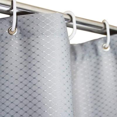 China QJMAX Amazon Sustainable Rust Resistant Waterproof Textured Jacquard Shower Curtain for sale