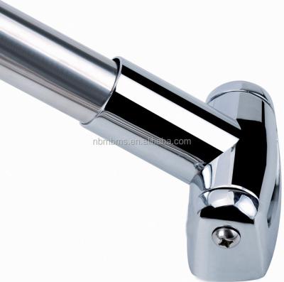 China Sustainable Wholesales Adjustable Curved Bathroom Shower Curtain Rod for sale