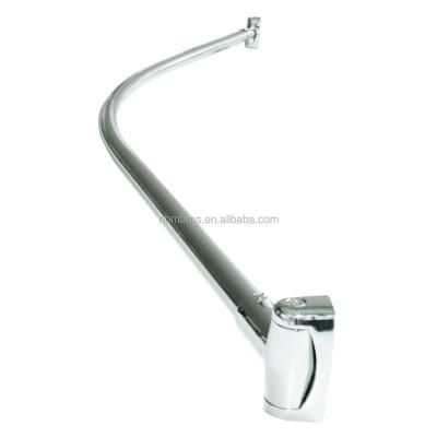 China QJMAX 201/304 Stainless Steel Sustainable Telescopic Curved Shower Curtain Rod for sale