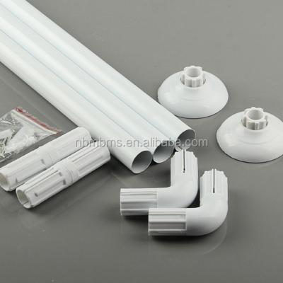 China Sustainable L/U Bathroom Corner Installation Shape Flexible Shower Curtain Rod for sale