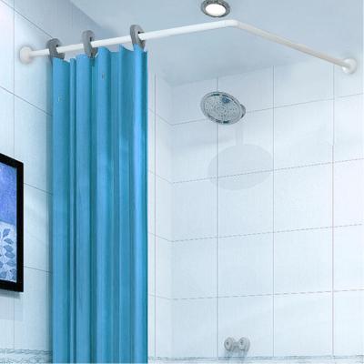 China QJMAX Sustainable Wholesale L Shaped Corner Bathroom Shower Curtain Rod for sale