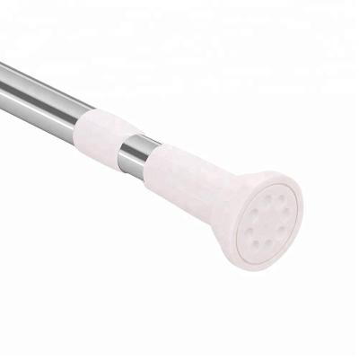 China QJMAX Sustainable Extendable Telescopic Bathroom Spring Interior Shower Curtain Pole for sale