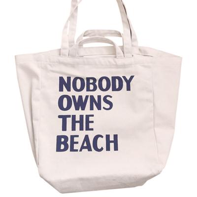 China QJMAX Fashion Letters Large Capacity Literary Simple Portable Canvas Tote Bag Large Capacity Shopping Bag Beach Bag for sale