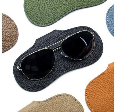 China Light Weight BSCI Lvmh Iso Factory Eco Recycled Leather Soft Sunglasses Glasses Packaging Pouch Sunglasses Bag Eyewear Case Sunglasses Case for sale