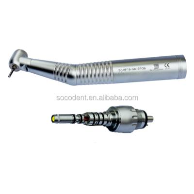 China SOCO Steel 360 Degree Fiber Optic Water Adjuster Type Push Button Dental Handpiece for sale