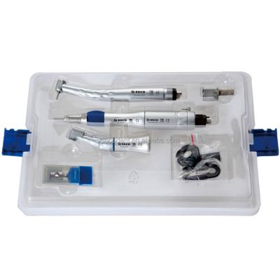 China Complete sector SOCO/Student dental handpiece kit kit with high and low speed handpiece (1 free cartridge) for sale