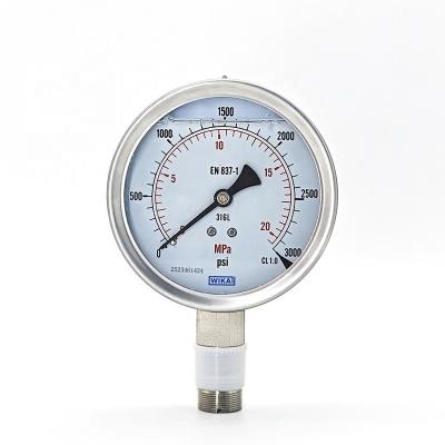 China All Stainless Steel Pressure Gauge Shock Resistant 233.50.063 WIKA for sale