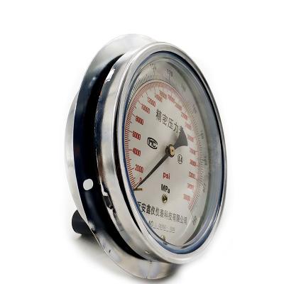 China XINYI Double Scale Pressure Gauge Precision Hydraulic Oil Pressure Gauge Stainless Steel for sale