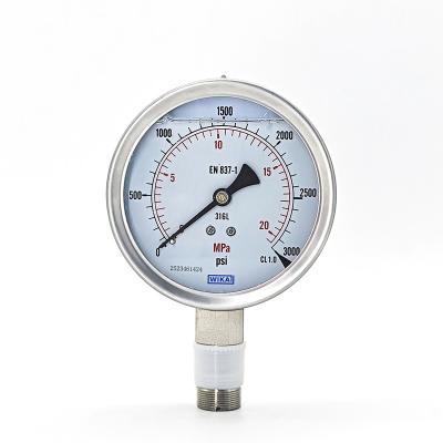 China Original WIKA Electric Contact Pressure Gauge SS316 PGS23 Series for sale