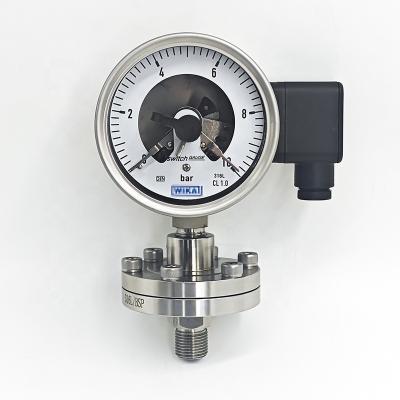 China Original Diaphragm Seismic Pressure Gauge SS316 Bourdon Tube Pressure Gauge for sale