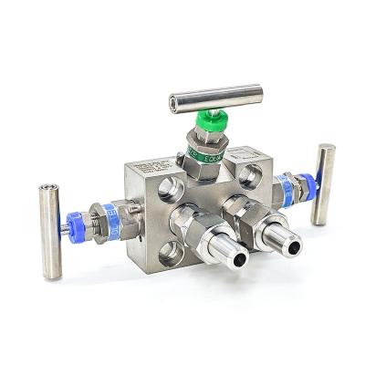 China Instrumentation Manifold High Pressure Valve Swagelok 3 Way Manifold Stainless Steel for sale