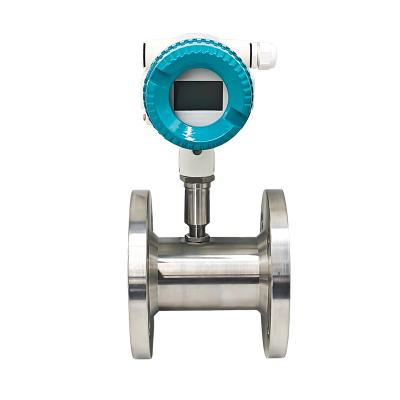 China Intelligent Gas Water Liquid Turbine Flowmeter with Threaded Flange for sale