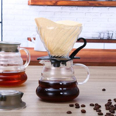 China Sustainable 360ml/600ml Heat resistant high borosilicate glass teapot transparent coffee pot with handle for sale