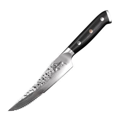 China 4.5 Inch Professional Damascus Knife Kitchen Viable Soft Steel Sharp Steak Knife for sale