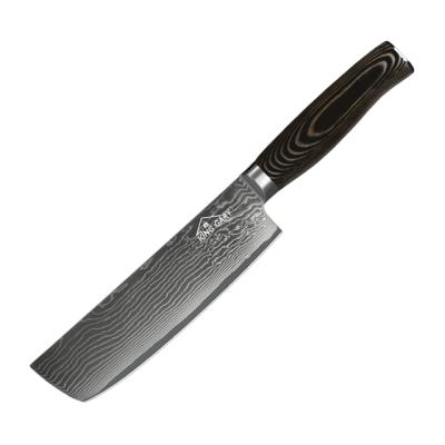 China Professional High End Viable Damascus Meat Cleaver 7 Inch Steel Kitchen Knife For Home Kitchen for sale