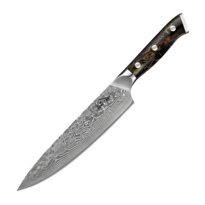 China Best Quality Wholesale Viable Handmade 8 Inch Damascus Steel Sharp Chef Knife for sale