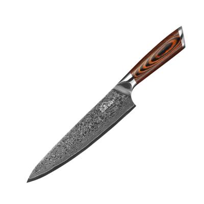 China Viable Sharp Chef Knife Factory Direct Sales 67 Layer Damascus Chef Knife 8 Inch Chef Knife for sale