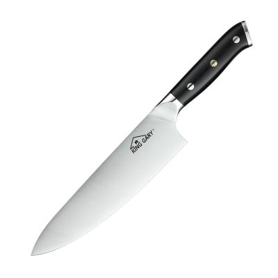 China Viable unique material handle Group of Ten design professional carbon steel 8 inch chef knife suitable for home kitchen for sale