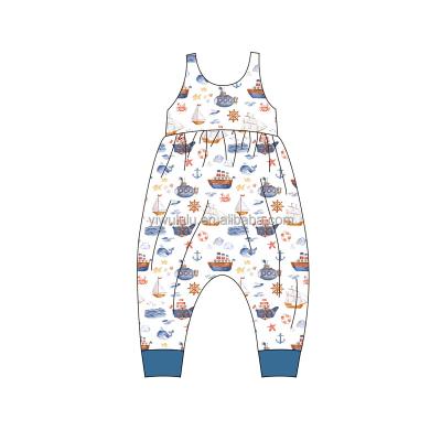 China Wholesale Baby Romper Toddler Boys Jumpsuits Summer Hot Selling Sleeveless Hot Onsie for sale