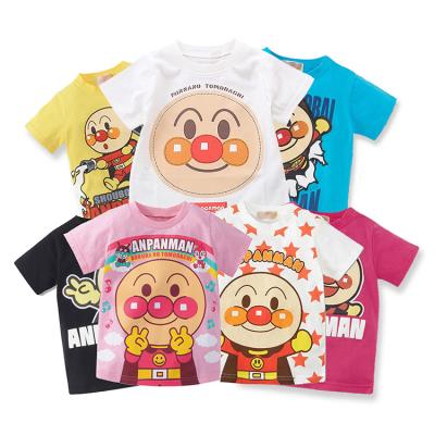 China Top + Pant Matching Sets Kids Cotton Bread Superman Cartoon T-Shirt With Round Neck And Short Sleeves for sale